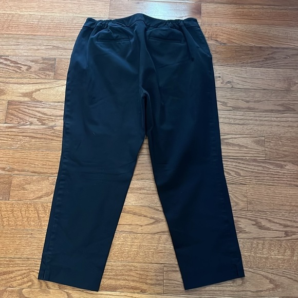 TALBOTS Hampshire Ankle Black pants Womens 14WP Cotton Blend Trousers - Picture 3 of 11